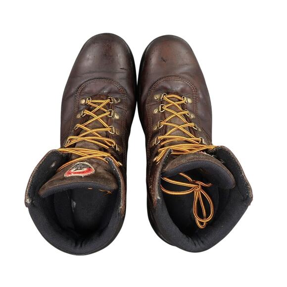 Red Wing Shoes Mens 12 Work Boot Leather Irish Setter Safety Toe Waterproof Ely - Picture 11 of 16